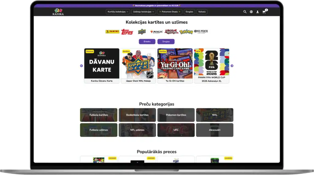 Kanika Webbplatsutveckling UI UX design E-handelslösningar quo build portfolio desktop view 2