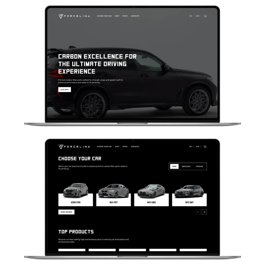 Forceline skrivbordsvy